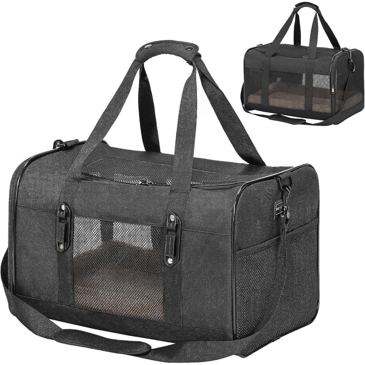 Transporttasche Katze & Hund – Schwarz, 48,5 x 31 x 31,5 cm