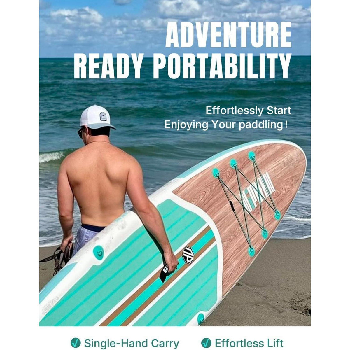 Aufblasbares Stand Up Paddle Board für 2 Personen, 320cm, mit Sitz