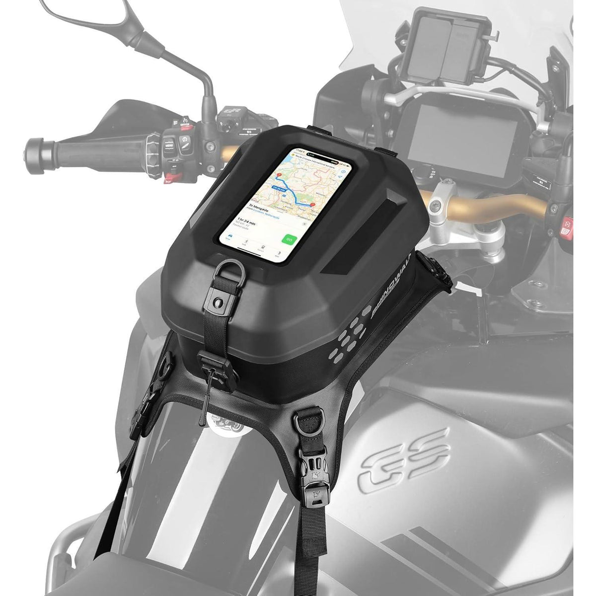 Motorrad Tanktasche Wasserdicht 5.6L mit Touchscreen Handyhalter