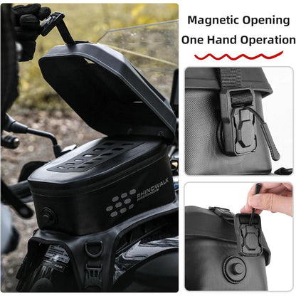 Motorrad Tanktasche Wasserdicht 5.6L mit Touchscreen Handyhalter