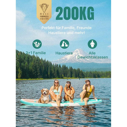 Aufblasbares Stand Up Paddle Board für 2 Personen mit Zubehör