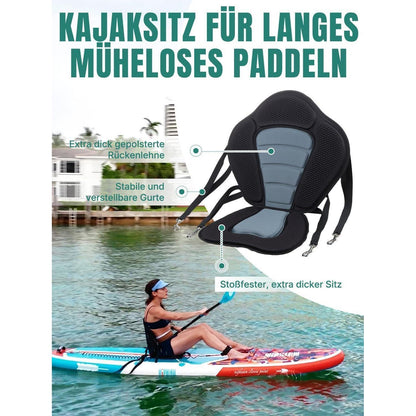 Aufblasbares Stand Up Paddle Board für 2 Personen mit Zubehör
