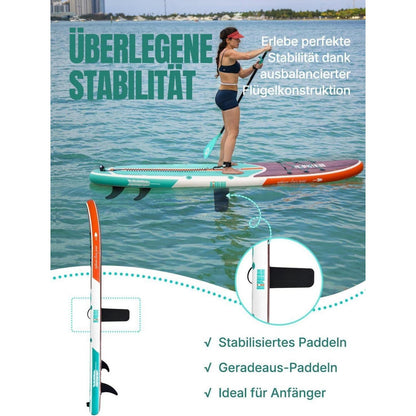 Aufblasbares Stand Up Paddle Board für Erwachsene, 320cm, 200kg Tragkraft, mit Sitz