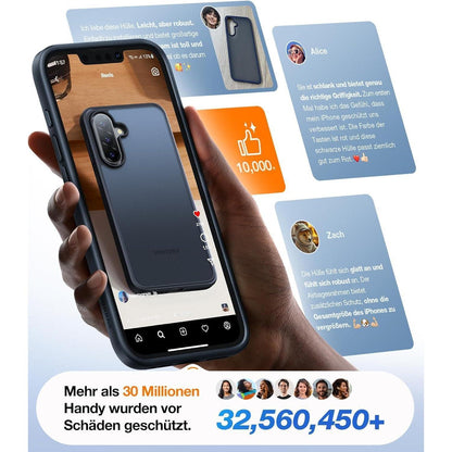 Militärschutz Hülle Samsung Galaxy A56 5G – Stoßfest & Kratzfest Schwarz