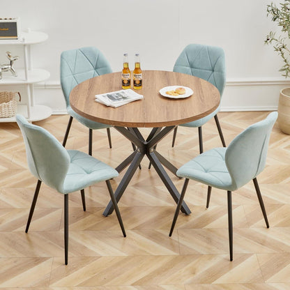 8 Esszimmerstühle Mintgrün, Modern & Gepolstert