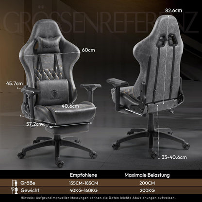Dowinx Gaming Stuhl Bürostuhl Ergonomischer PC mit Massage
