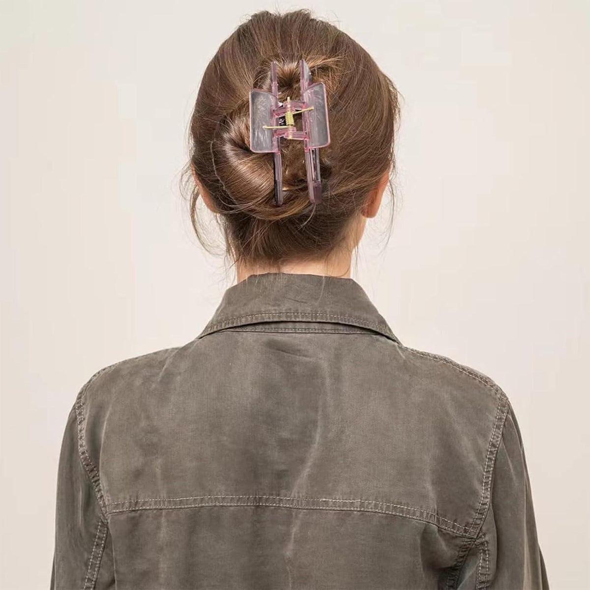 6er Set Acryl Haarklammern Groß Damen Starke Clips Dickes Dünnes Haar