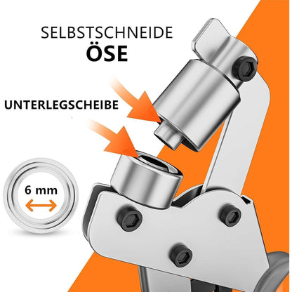 Ösenzange 6mm mit 300 Ösen – Profi Werkzeug für Leder & Stoff