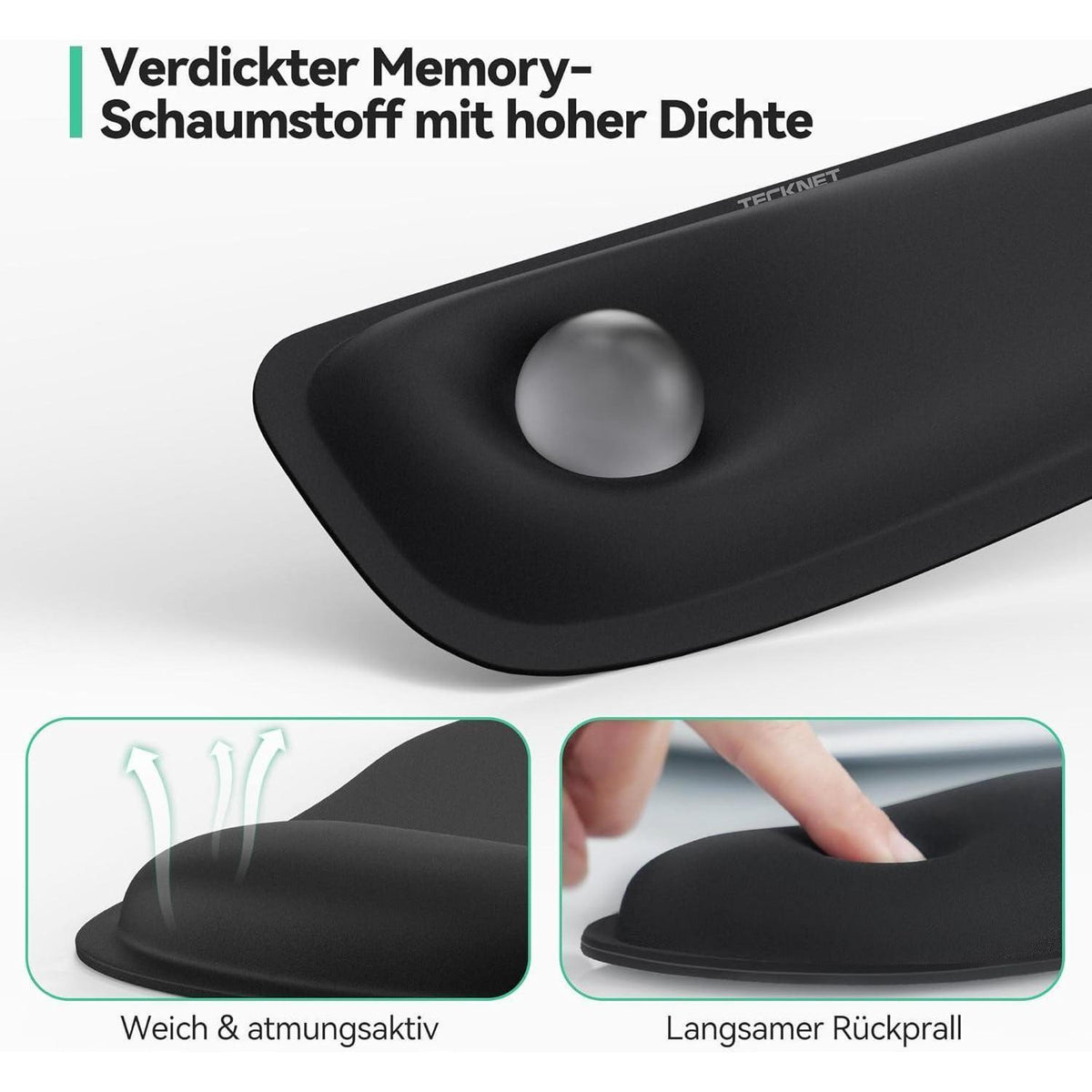 Ergonomisches Mauspad & Tastatur-Handgelenkauflage Set, faltbar, wasserdicht