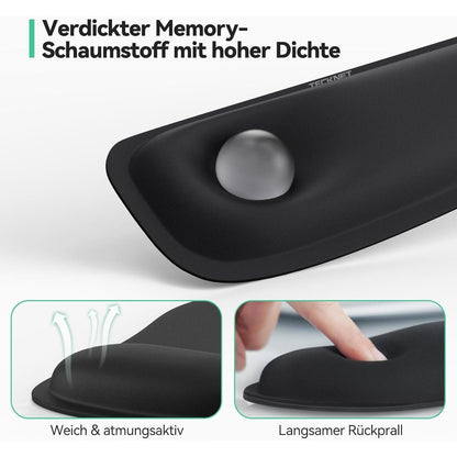 Ergonomisches Mauspad & Tastatur-Handgelenkauflage Set, faltbar, wasserdicht