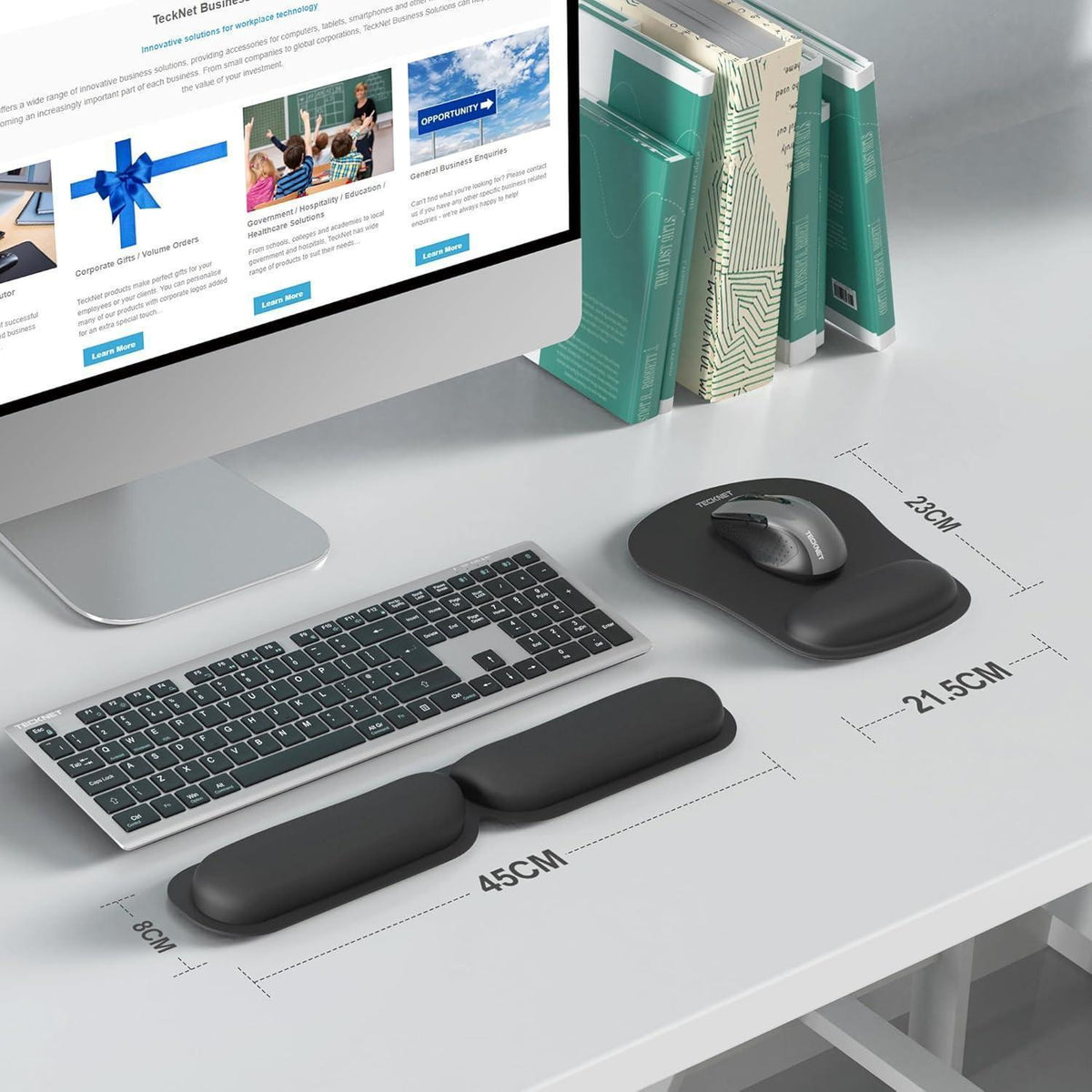 Ergonomisches Mauspad & Tastatur-Handgelenkauflage Set, faltbar, wasserdicht
