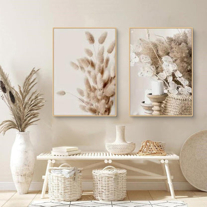 Boho Poster Set 3er Strand Landschaft Leinwandbild 50x70cm