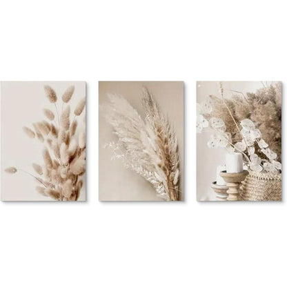 Boho Poster Set 3er Strand Landschaft Leinwandbild 50x70cm