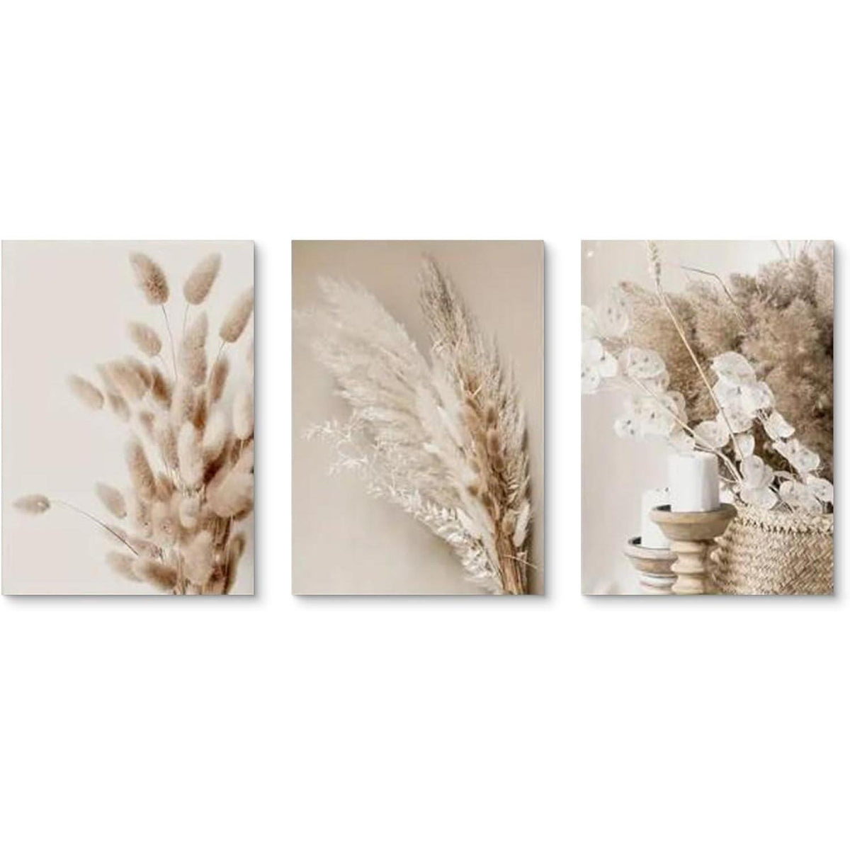Boho Poster Set 3er Strand Landschaft Wandbilder Leinwand