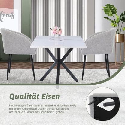Mingone Lammwoll Sessel – Bequemer Loungesessel Grau