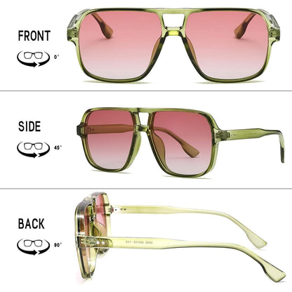 Retro Pilotenbrille Damen Herren - 70er Jahre Vintage Sonnenbrille
