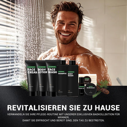 Herren Duschset 10tlg. | Bartpflege & SPA Geschenkset Zedernholz