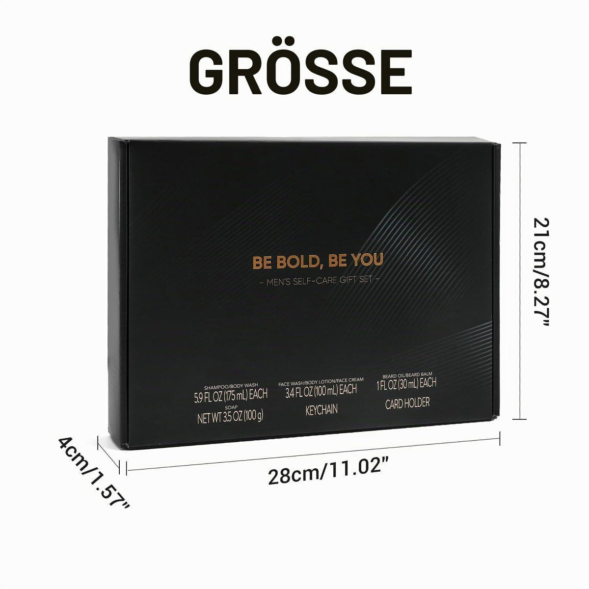 Herren Duschset 10tlg. | Bartpflege & SPA Geschenkset Zedernholz
