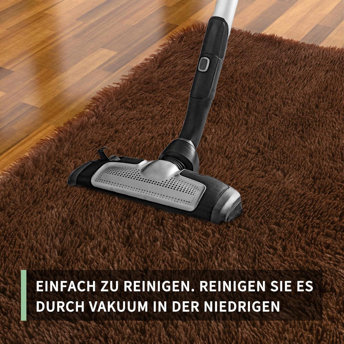 Flauschiger Hochflor Teppich Braun 160x230 – Wohnzimmer, Schlafzimmer & Kinderzimmer