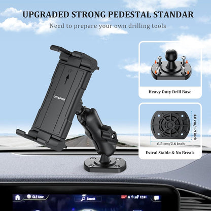 Tablethalter Auto 360° Drehung, Ausziehbar & Stabil