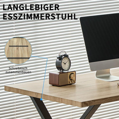 Essgruppe 140x80cm mit 4 bequemen Esszimmerstühlen
