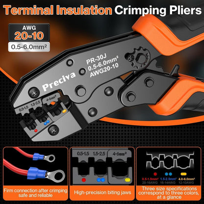 Crimpzangen Set mit 425 Kabelverbindern & Koffer