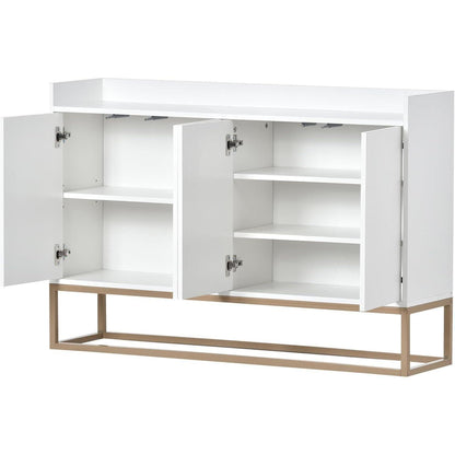 Modernes Sideboard mit 4 Türen – Weißes Wohnzimmerbuffet