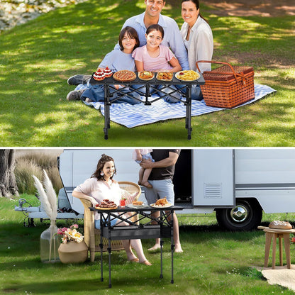 Klapptisch Camping 82x40cm 2-fach höhenverstellbar mit Tasche