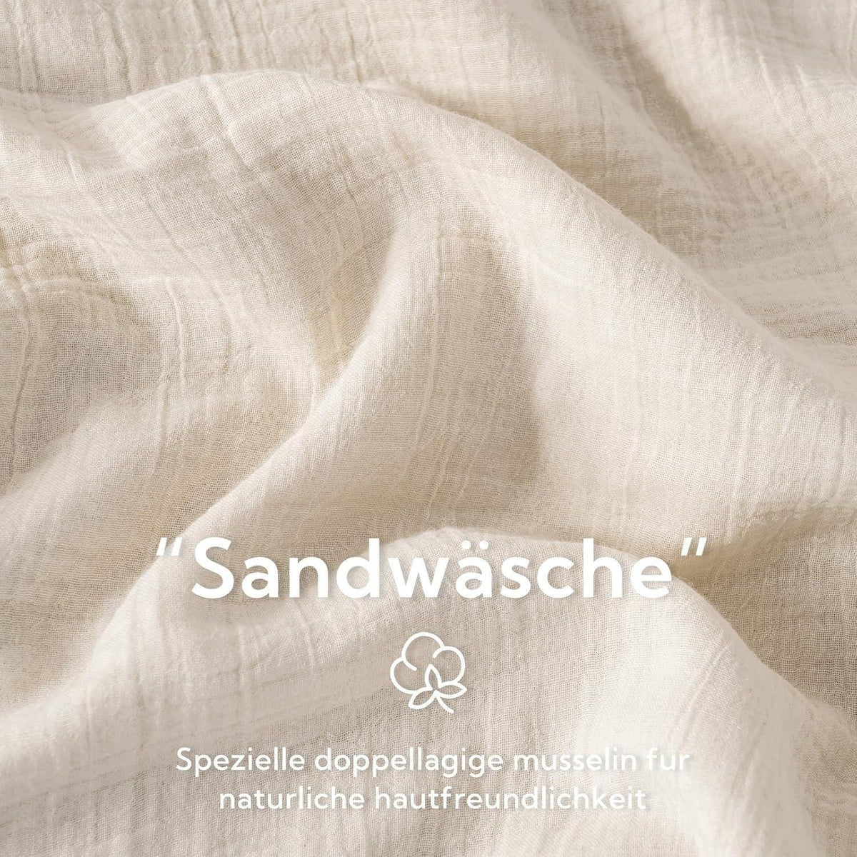 Bettwäsche-Set Doppelte Baumwolle Hellbeige 220x240 cm