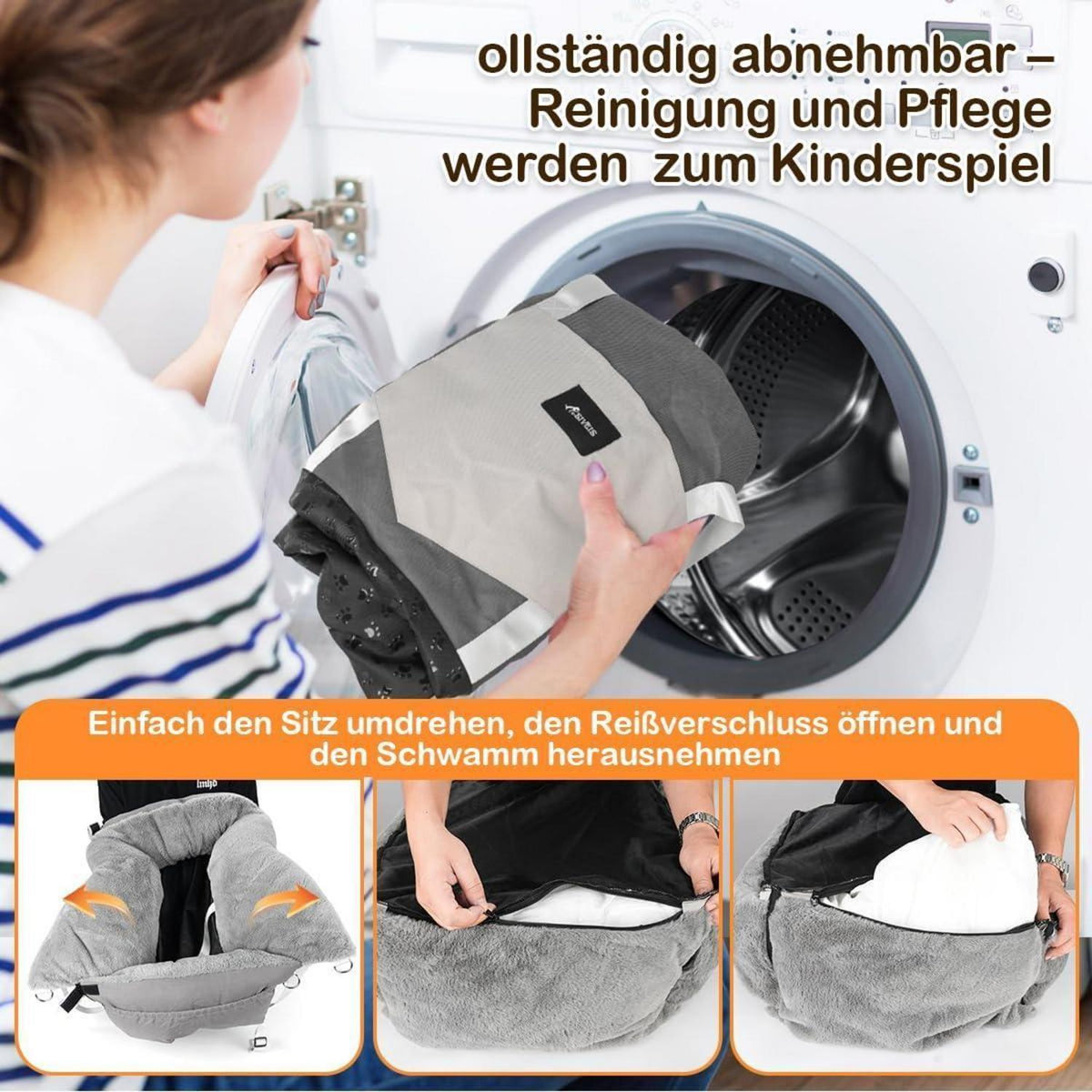 3-in-1 Hundesitz Auto & Reisebett – Komfort & Sicherheit für kleine Hunde