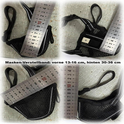 Atmungsaktiver Hundemaulkorb – Verstellbar, Reflektierend, Größe M