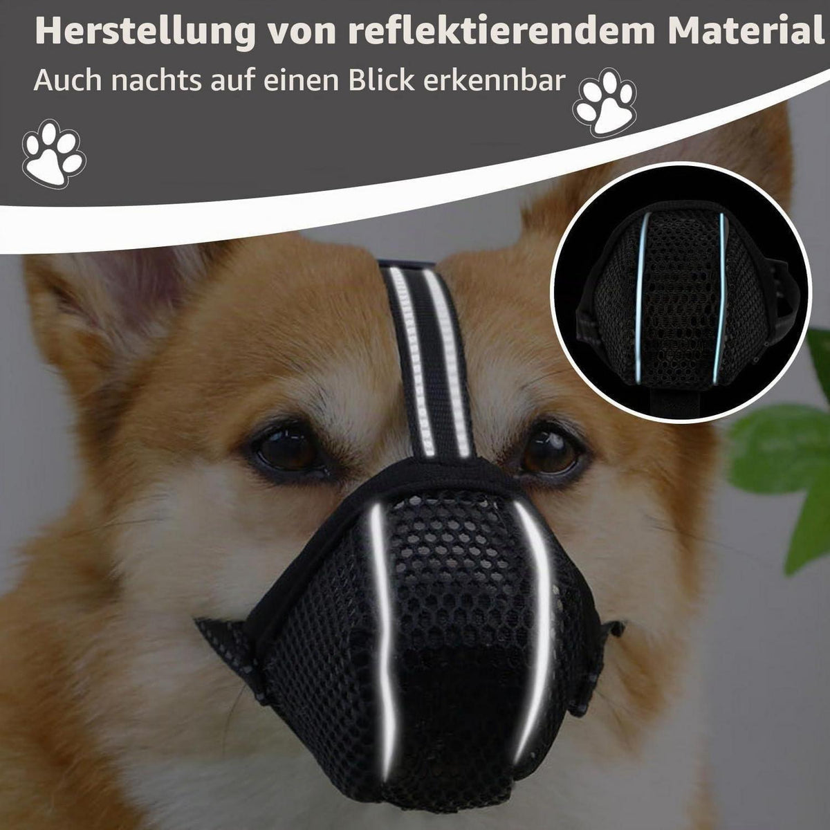 Atmungsaktiver Hundemaulkorb XL Schwarz – Sicher & Bequem