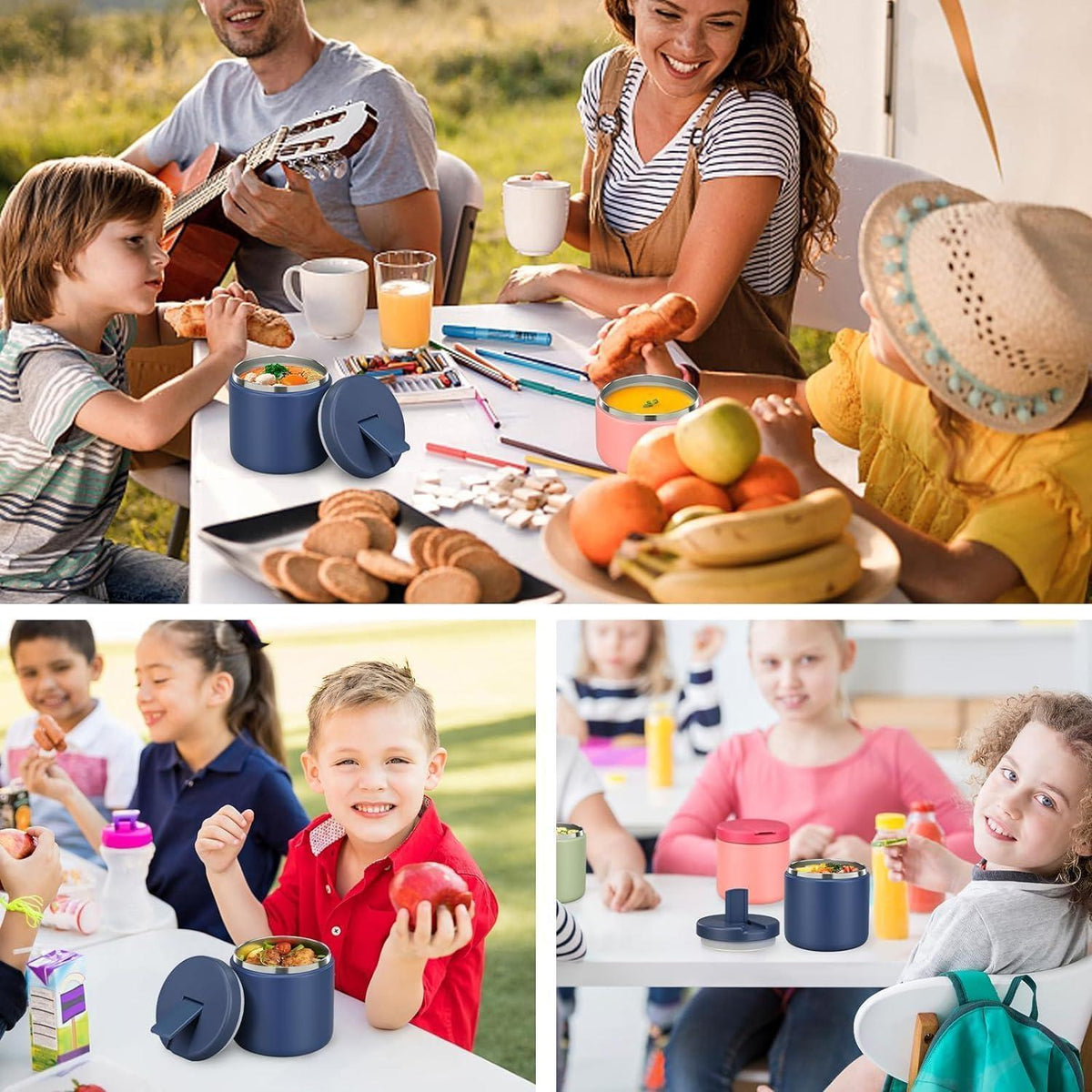 Itslife Thermobecher 560ml – Auslaufsicherer Lunchbehälter für Kinder