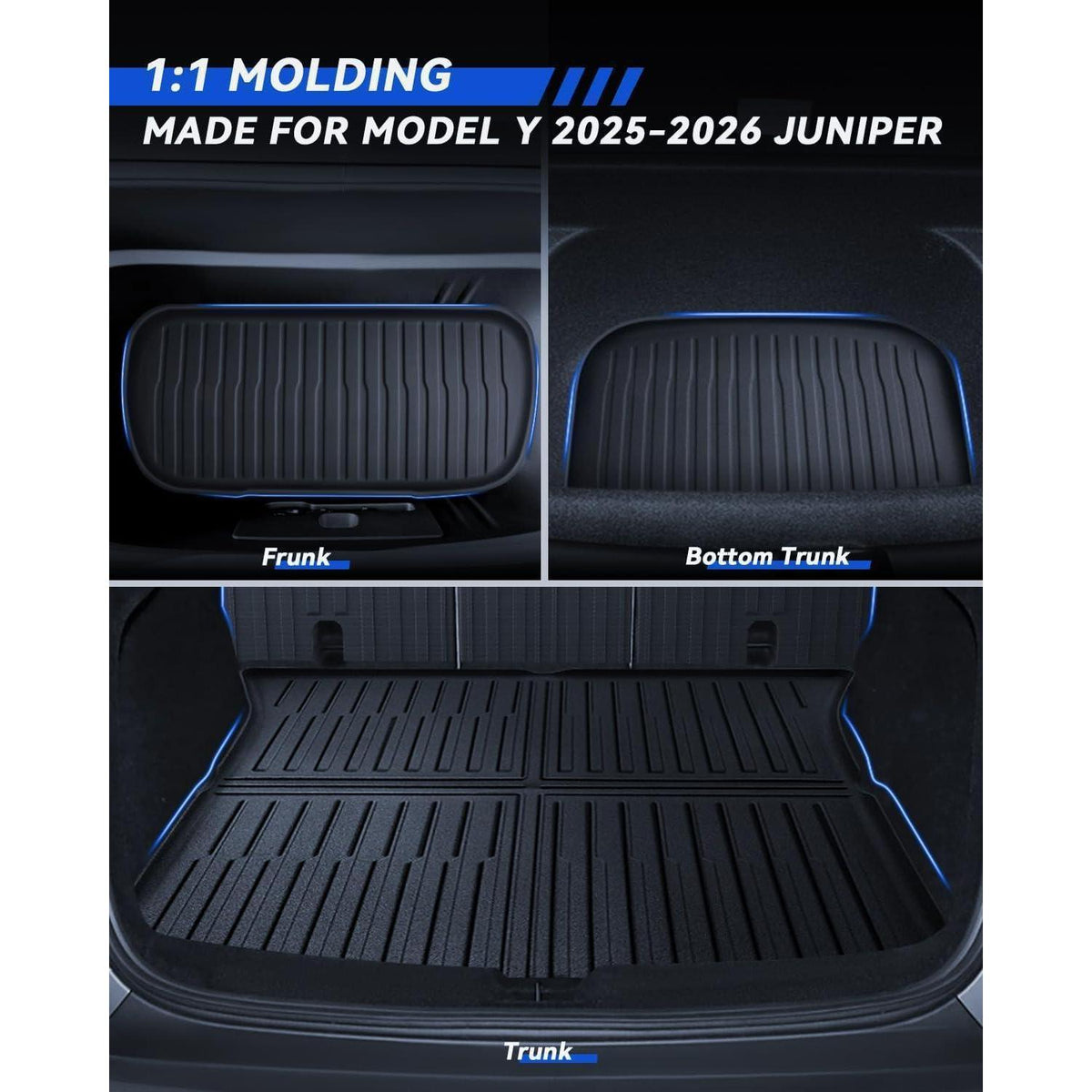 Kofferraummatte 3er Set Tesla Model Y 2025-2026 Juniper