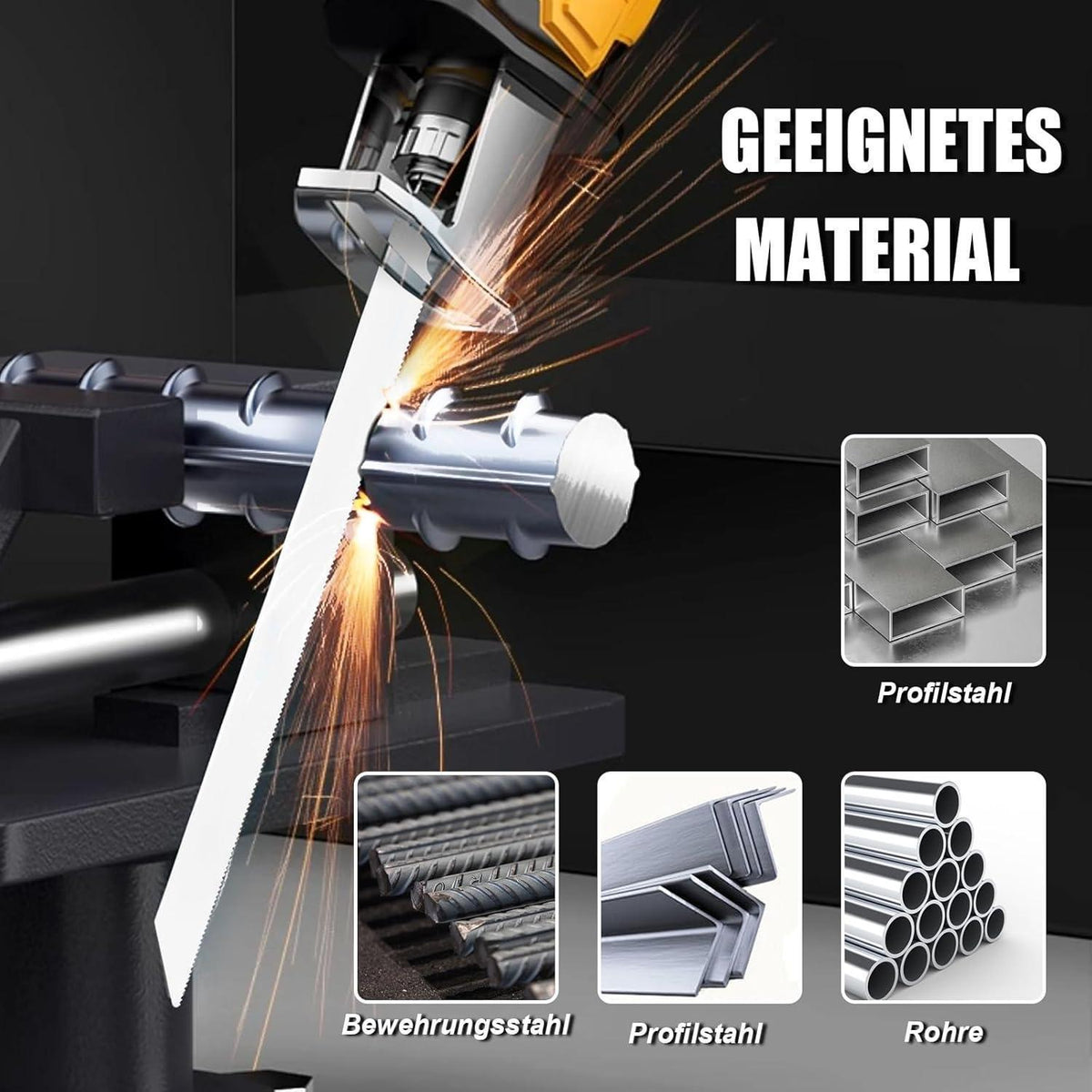 Säbelsägeblätter Set 35tlg. CRV & BIM für Holz & Metall