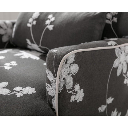 Vintage Sessel mit Armlehne & Blumenmuster – Bequemer Loungesessel