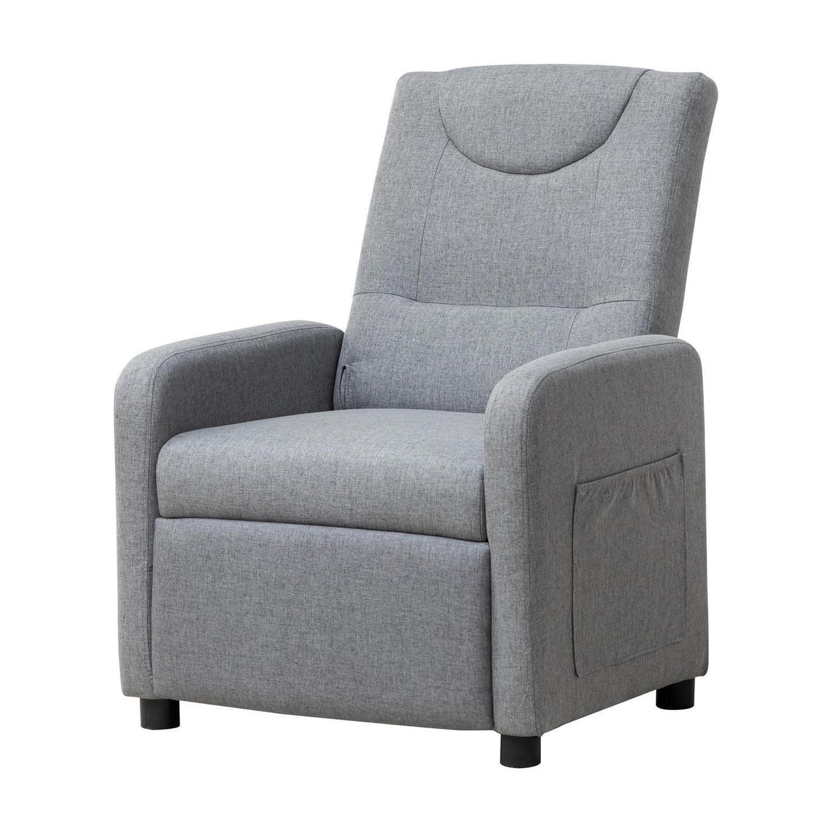 Relaxsessel mit Liegefunktion – Grau, Ergonomisch & Bequem