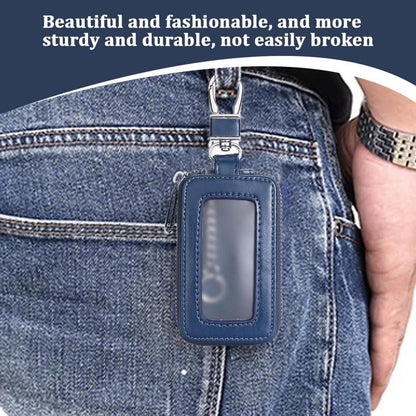 Schlüsseltasche mit Reißverschluss für Autoschlüssel (Blau)