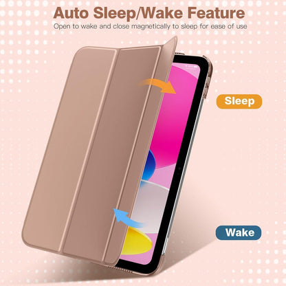 iPad Hülle mit Ständer & Auto Wake/Sleep, Milch Kaffee
