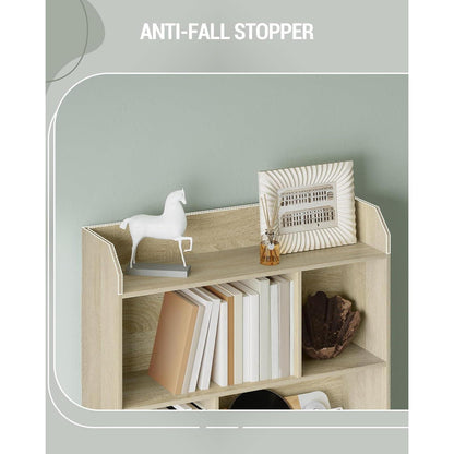 6-Fach Bücherregal Eichenbeige – Standregal 24x80x170 cm