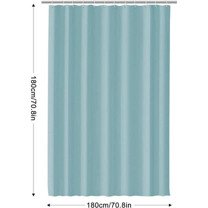 Duschvorhang Seeblau 180x180 cm Wasserdicht & Schimmelresistent