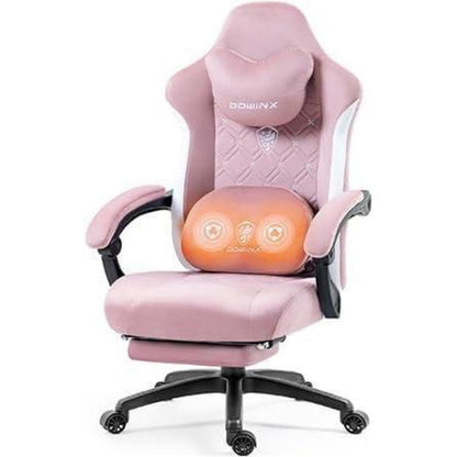 Dowinx Gaming Stuhl mit beheizter Massage Lendenwirbelstütze