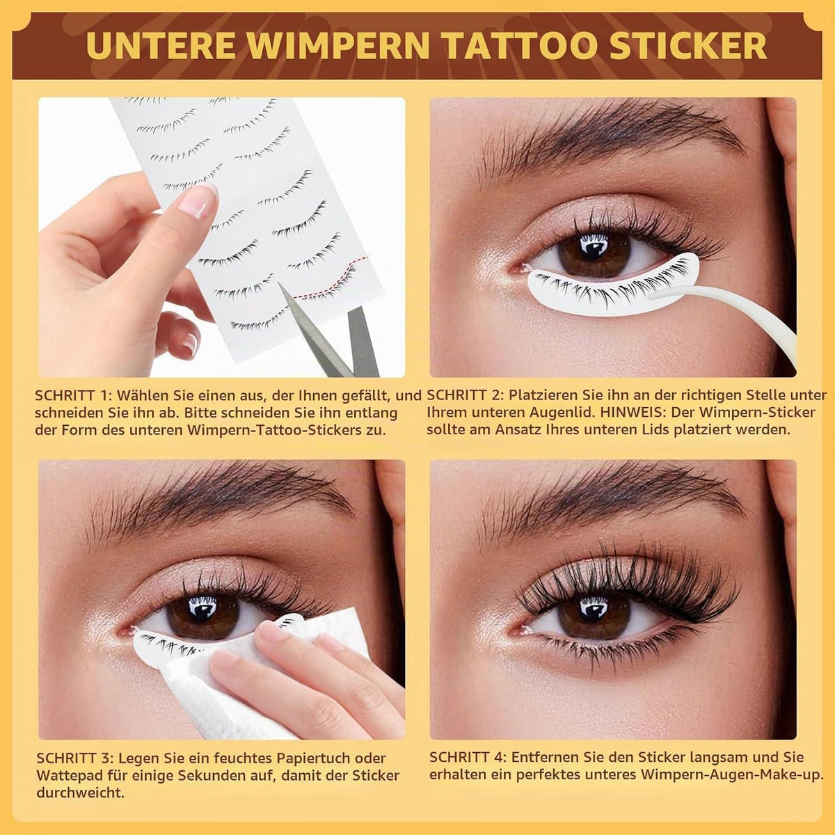 Wiederverwendbare Magnet-Wimpern Set – Natürlicher Look & Einfach Anzulegen