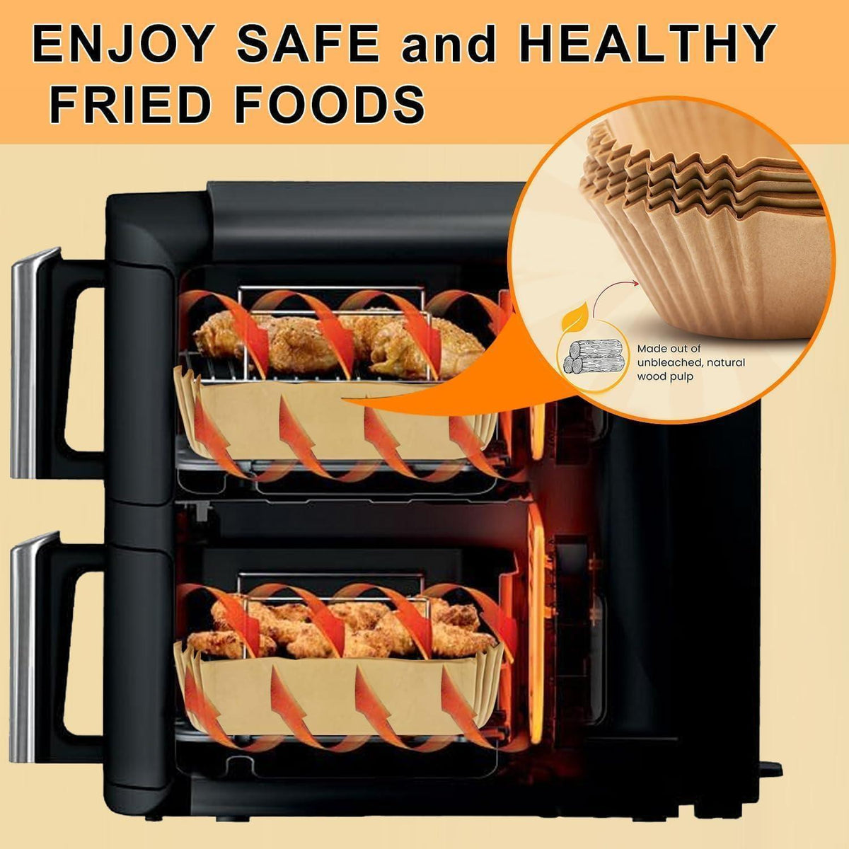 100x Airfryer Backpapier für Ninja Double Stack XL SL300EU