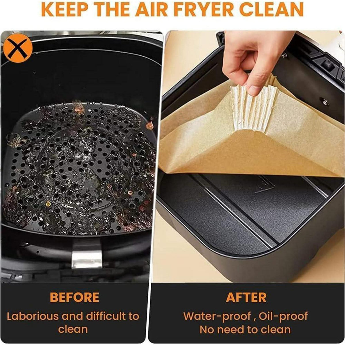 100x Airfryer Backpapier für Ninja Double Stack XL SL300EU