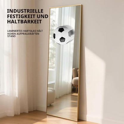 Ganzkörperspiegel Rechteck Gold 152x42cm – Stand- & Wandspiegel