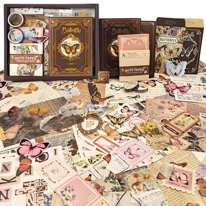 Scrapbooking Set 394-teilig – Tagebuch Zubehör DIY Bastelset