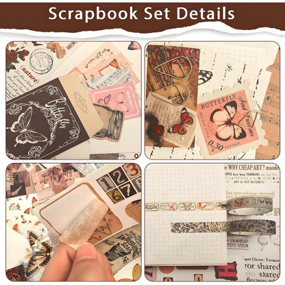 Scrapbooking Set 394-teilig – Tagebuch Zubehör DIY Bastelset