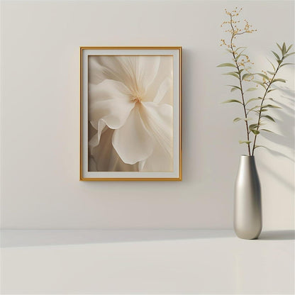 3er Set Boho Bilder Wanddeko Beige Blumen Poster 40x50cm