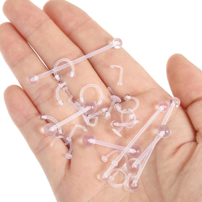44-teiliges Acryl Piercing Set für OP & Alltag